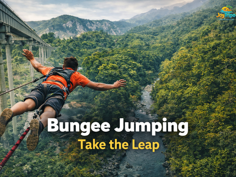 Adventure Activities in Rishikesh: Bungee jumping take the leap