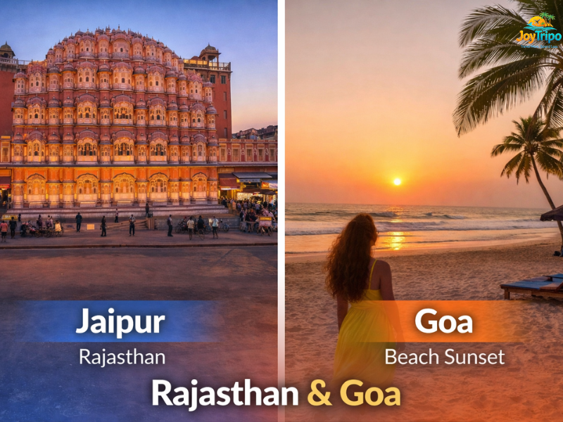 Best Places to Visit in December in India: Jaipur & Goa