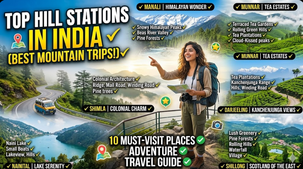 Top Hill Stations to Visit in India