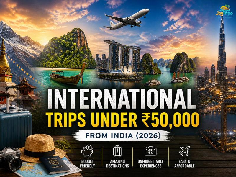 Best International Trips Under ₹50,000 from India
