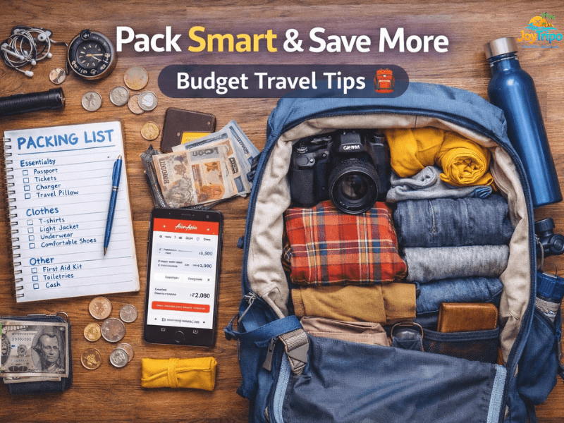 Best Places to Visit in India on Low Budget: what to pack for budget travel