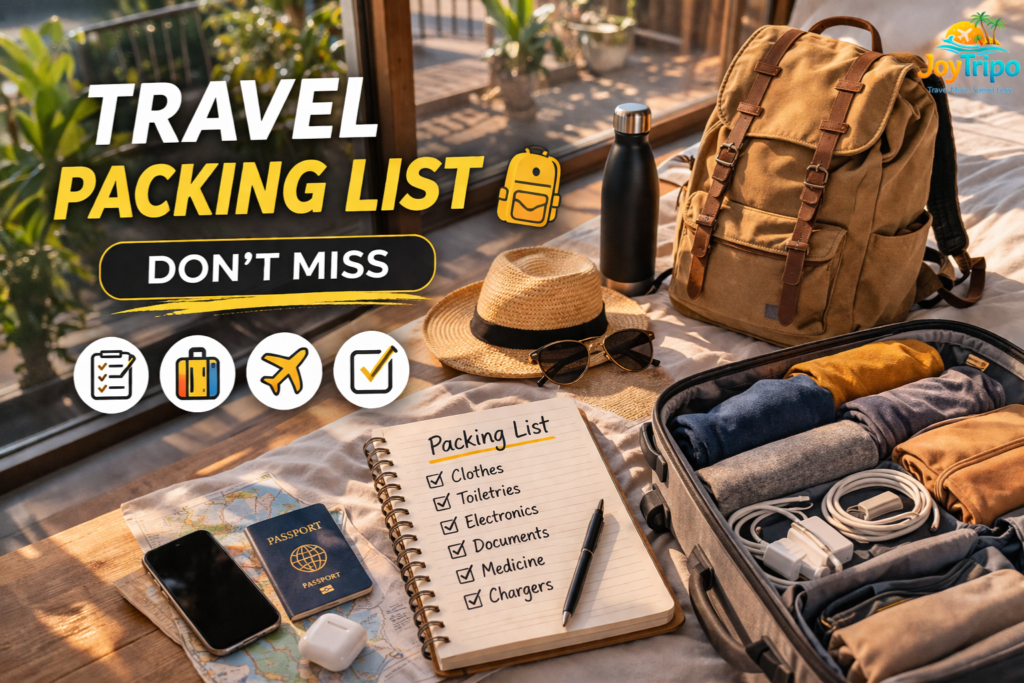 Complete Travel Packing Checklist