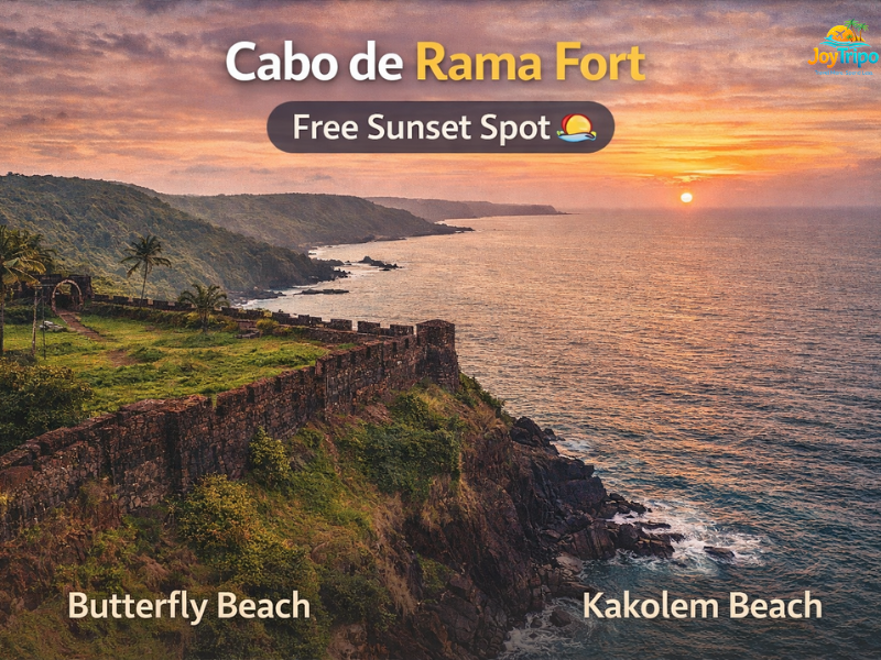 Budget-Friendly Hidden Places in Goa: cabo de rama fort free sunset spot