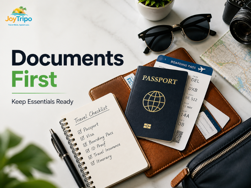 Complete Travel Packing Checklist: essential documents checklist 