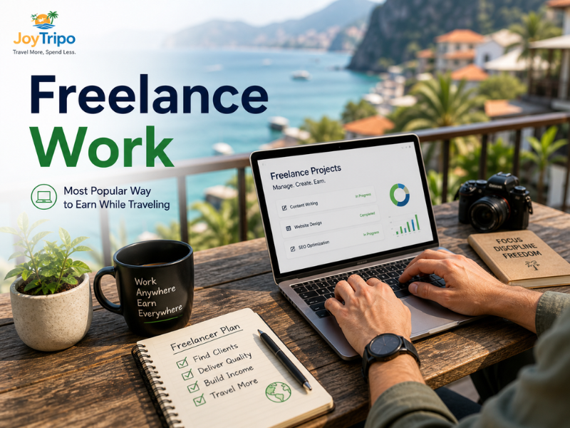 How to Make Money While Travelling: Freelance work 