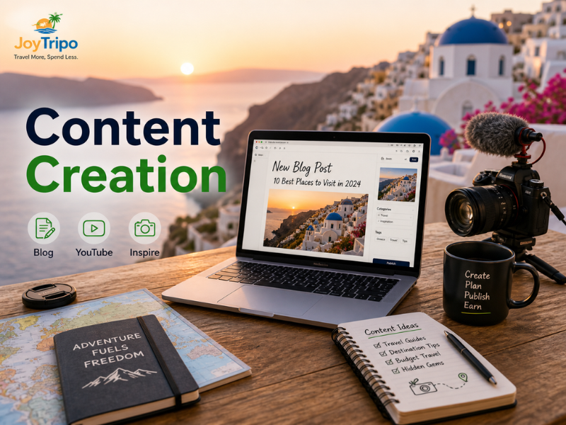 How to Make Money While Travelling: Content creation 
