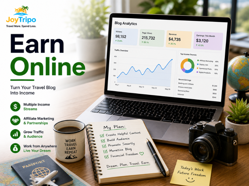 How to Start a Travel Blog: Earn online 