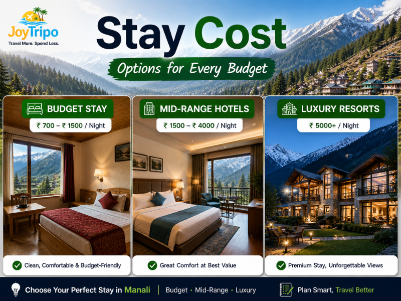 Manali Trip Cost Guide: Stay cost