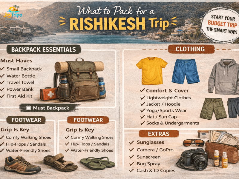 Rishikesh Budget Trip guide: what to pack for a Rishikesh trip