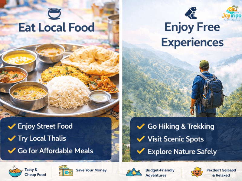 Solo Budget Trip in India: Eat local food 